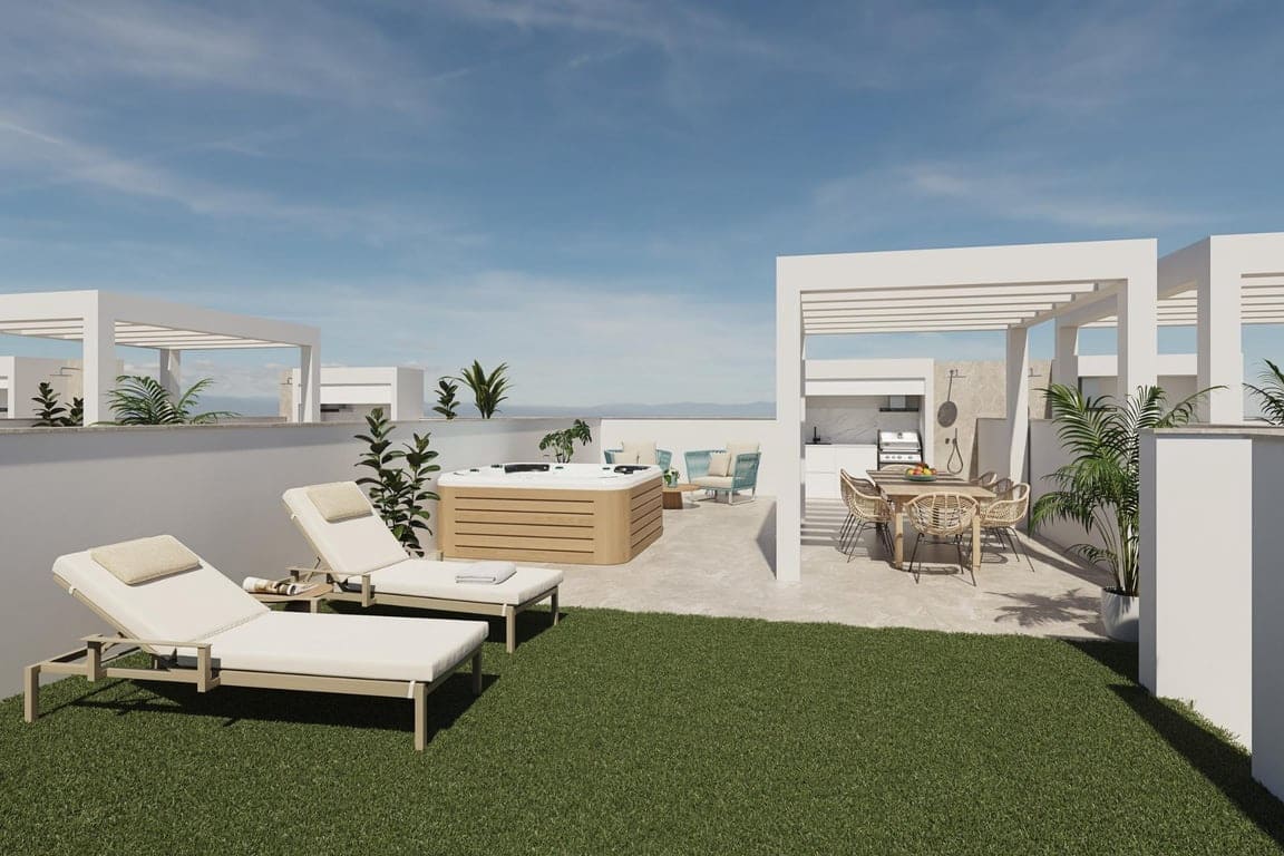 2 sypialnia Bungalow na sprzedaż w Pilar de la Horadada z basenem - 255 000 € (Ref: 9816126)
