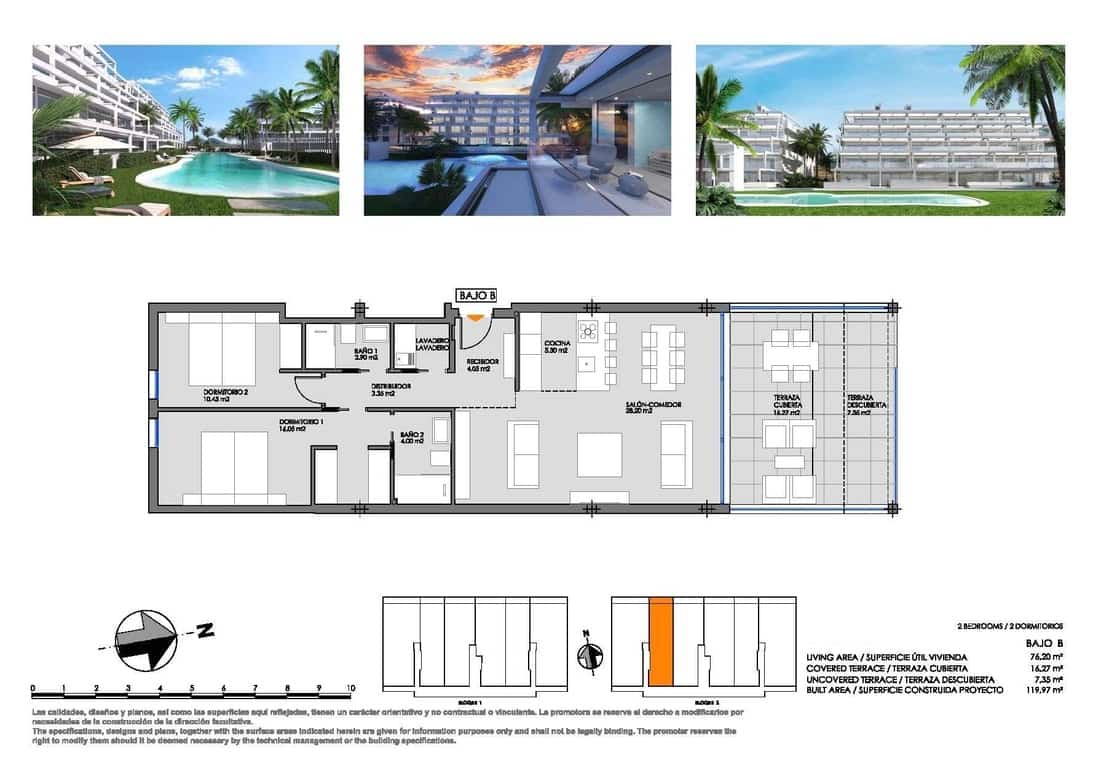 Apartamento de 2 habitaciones en Mar de Cristal en venta con piscina - 305.000 € (Ref: 9816130)