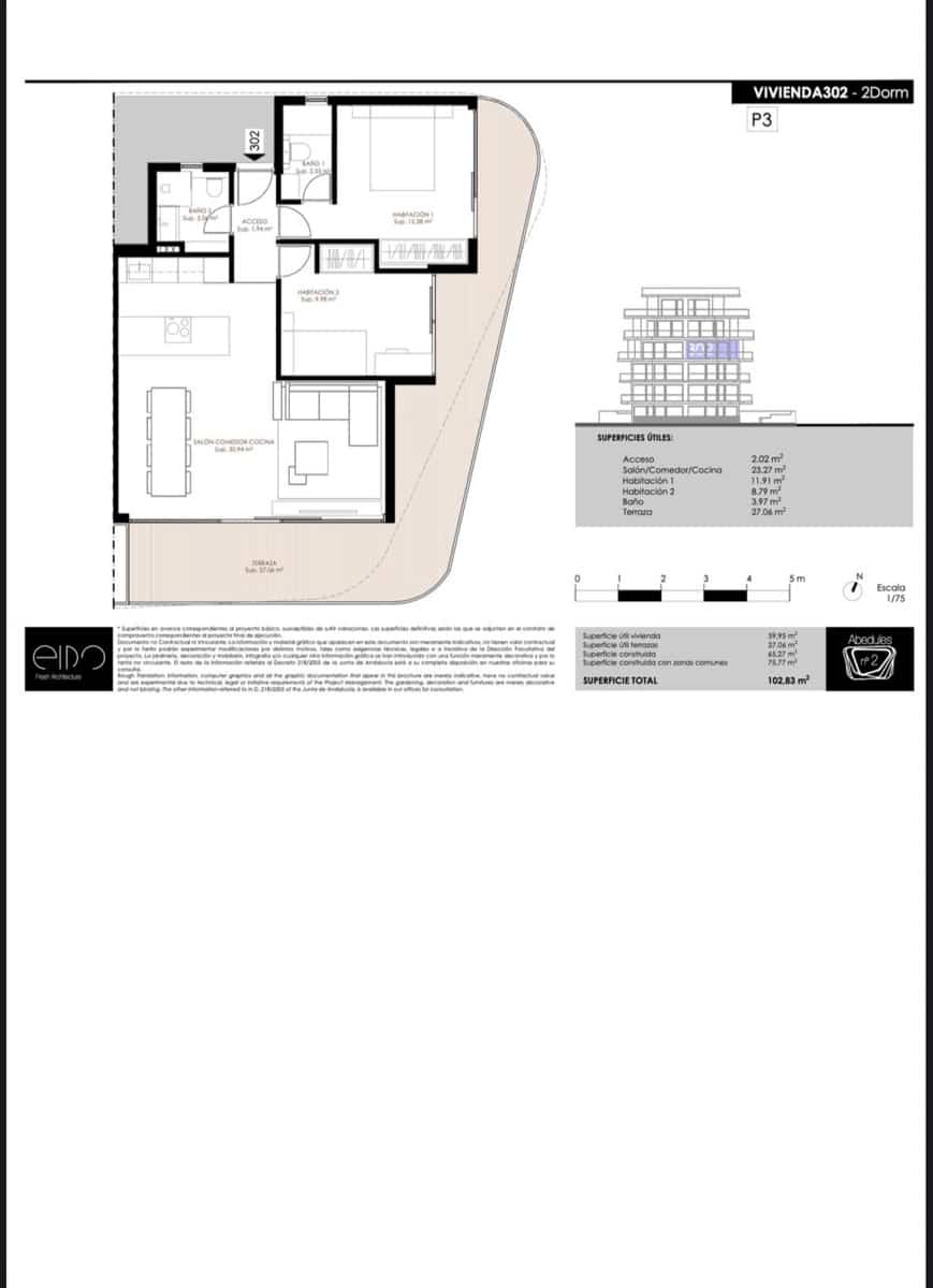 2 soveværelse Lejlighed til salg i Benalmadena med swimmingpool garage - € 550.000 (Ref: 9784150)