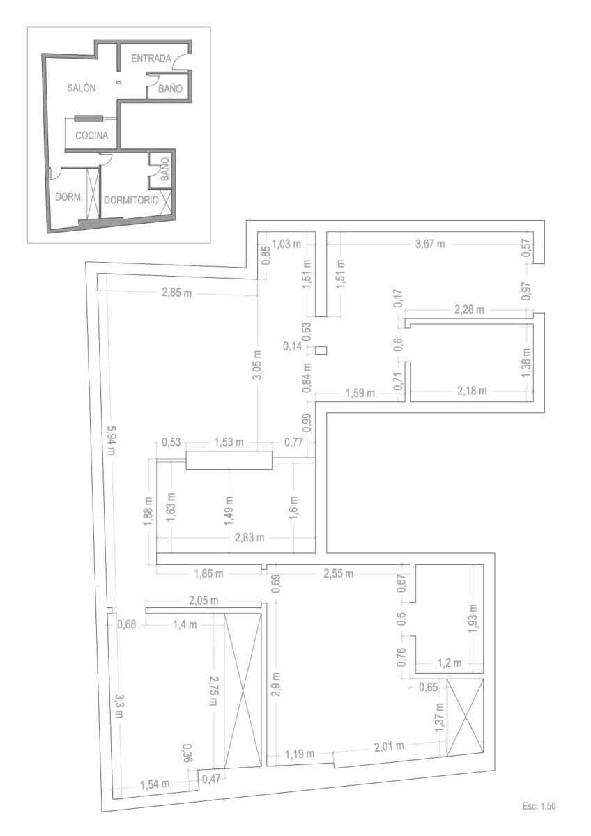 2 soverom Leilighet til salgs i Madrid by - € 520 000 (Ref: 9795587)