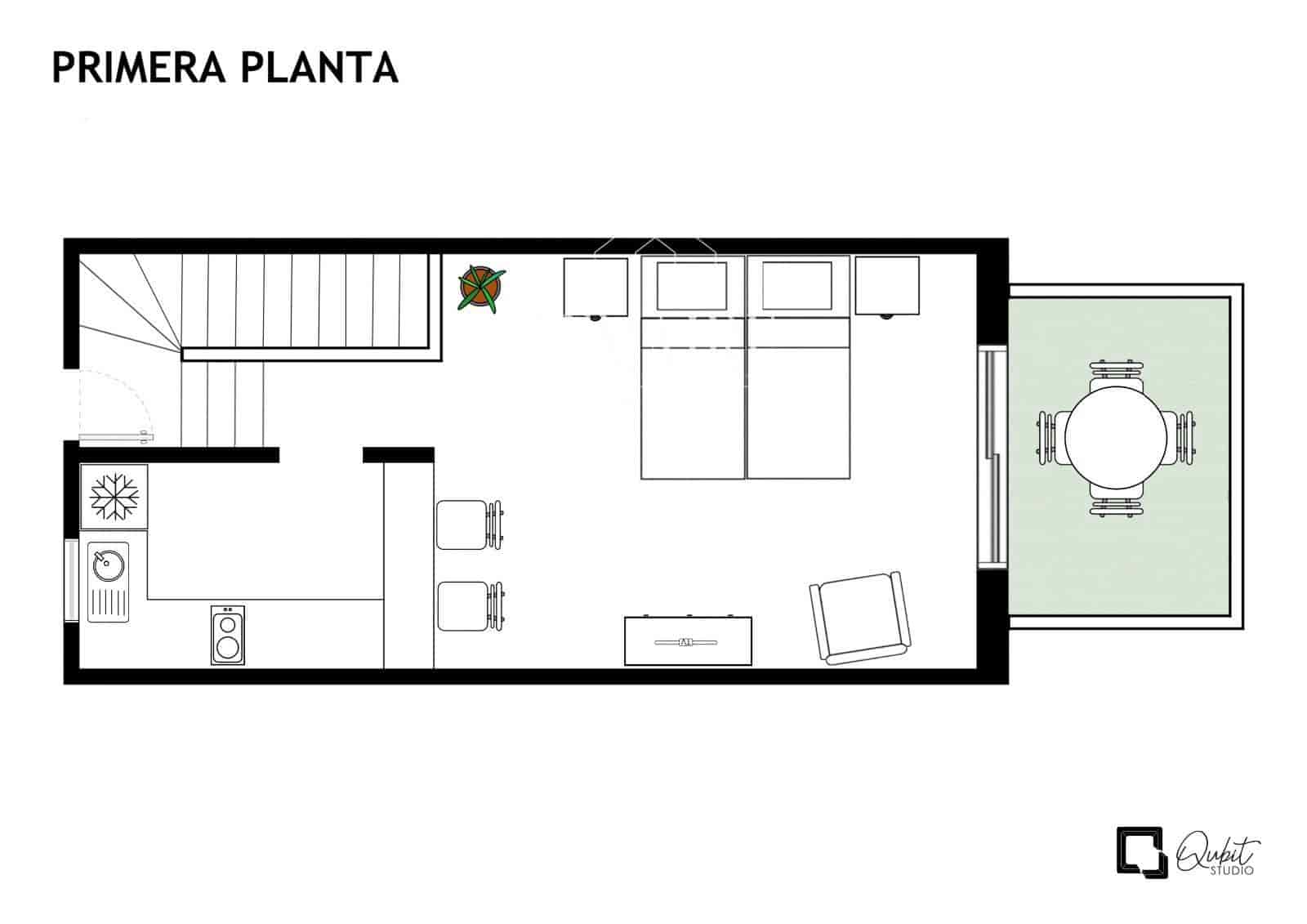 2 slaapkamer Flat te koop in Los Cristianos met zwembad - € 299.000 (Ref: 10103585)