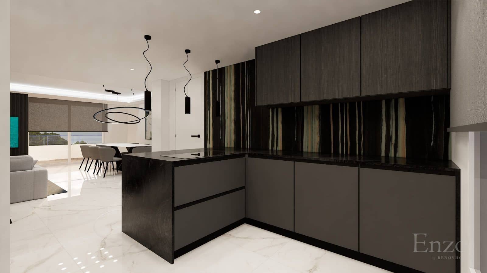 3 makuuhuone Kattohuoneisto myytävänä paikassa Calpe / Calp mukana uima-altaan 
autotalli - 1 250 000 € (Ref: 9793250)