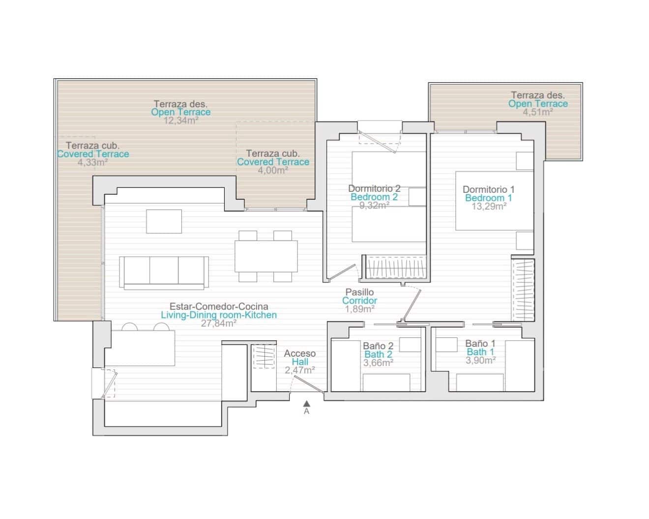 2 chambre Appartement à vendre à La Villajoyosa / Vila Joiosa avec piscine garage - 445 000 € (Ref: 9986420)