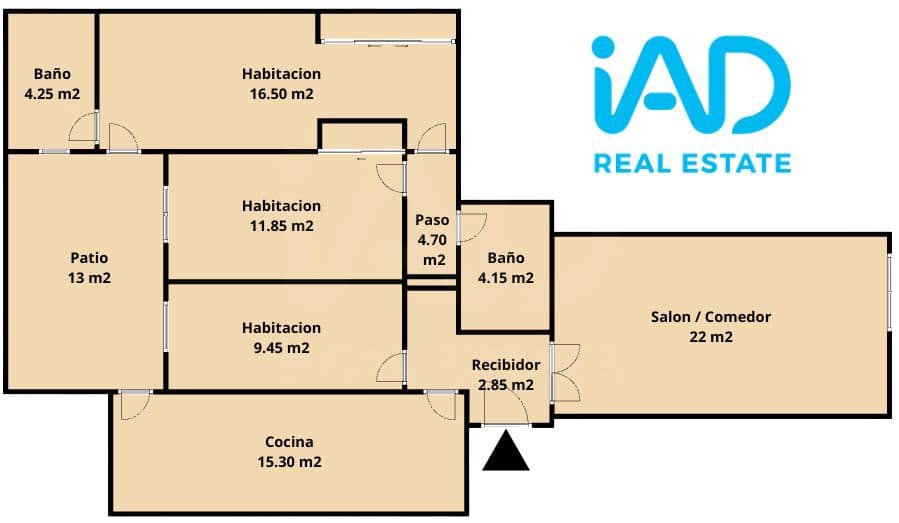 3 soveværelse Lejlighed til salg i Alicante by med garage - € 225.000 (Ref: 10002525)