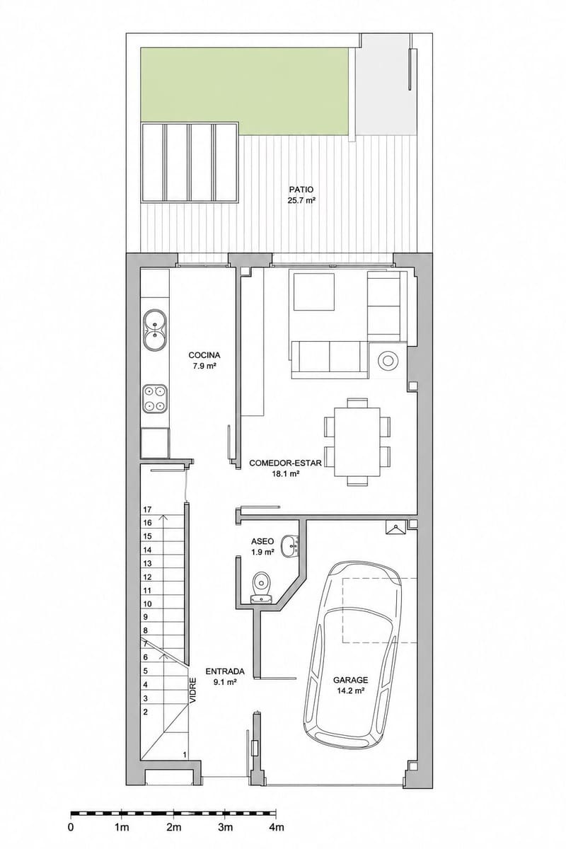 3 quarto Moradia em Banda para venda em Vilafranca del Penedes com piscina garagem - 375 000 € (Ref: 10004933)