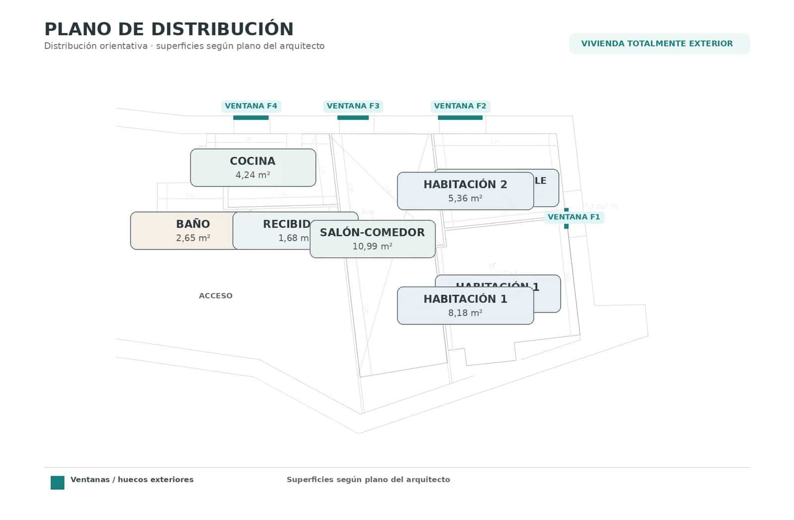 2 soverom Leilighet til salgs i Barcelona by - € 209 000 (Ref: 10006135)