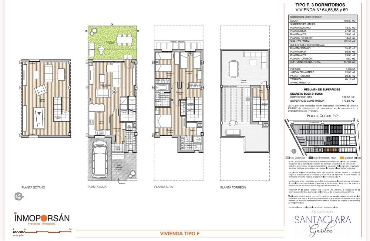 3 soverom Rekkehus til salgs i Alhaurin de la Torre med svømmebasseng - € 614 000 (Ref: 10010131)