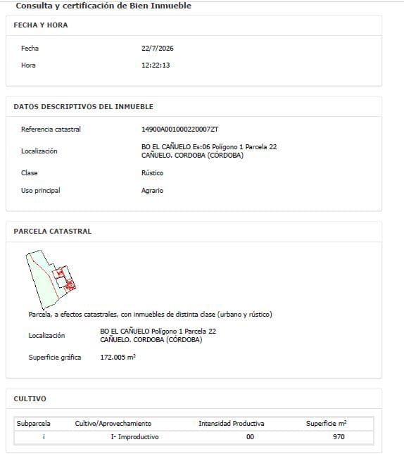 Grond te koop in Cordoba stad - € 58.000 (Ref: 10012744)