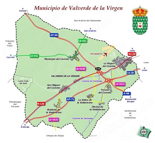 Building Plot for sale in Valverde de la Virgen - € 190,000 (Ref: 10020028)