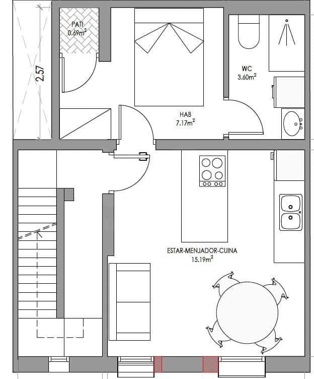 3 slaapkamer Rijtjeshuis te koop in Badalona - € 449.000 (Ref: 10029763)