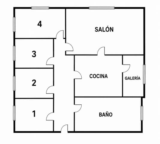 4 camera da letto Appartamento in vendita in La Nucia Pueblo  , La Nucia - 245.000 € (Rif: 10029774)