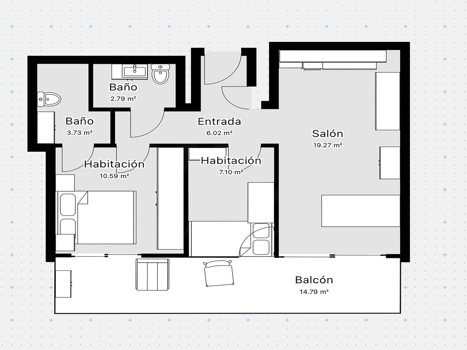 2 makuuhuone Huoneisto myytävänä paikassa Barcelona kaupunki mukana uima-altaan - 435 000 € (Ref: 10031180)