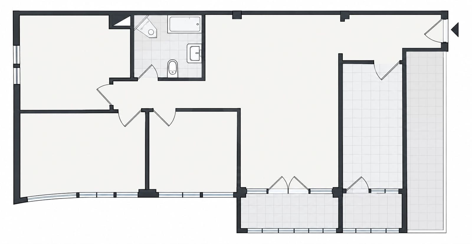 3 sypialnia Apartament na sprzedaż w Miasto Malaga - 275 000 € (Ref: 10033391)