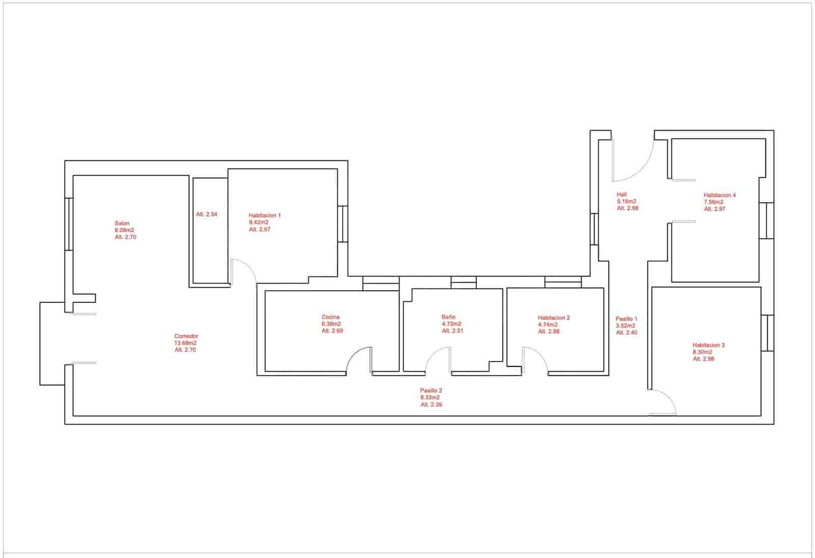 4 quarto Apartamento para venda em Madrid cidade - 790 000 € (Ref: 10033397)