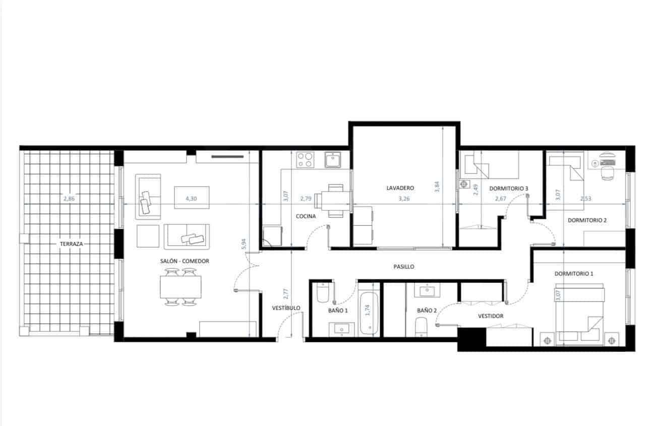 3 soverom Leilighet til salgs i Sant Cugat del Valles med svømmebasseng garasje - € 570 000 (Ref: 10036300)