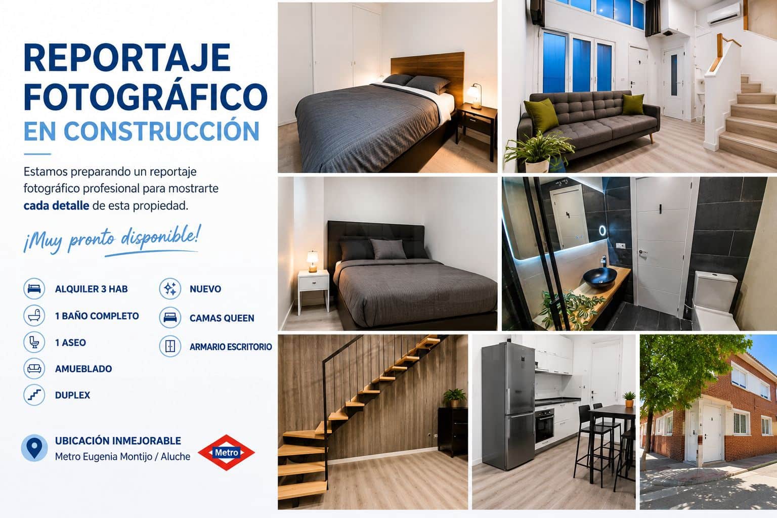 2 sovrum Lägenhet att hyra i Madrid stad - 1 400 € (Ref: 10037725)