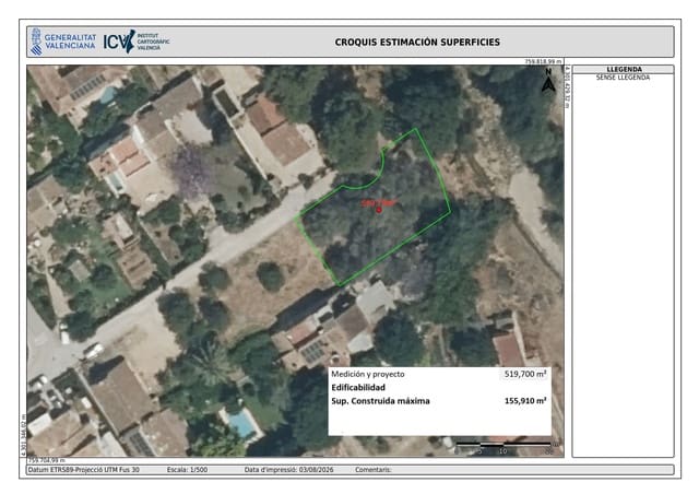 Building Plot for sale in Beniarbeig - € 106,000 (Ref: 10042051)