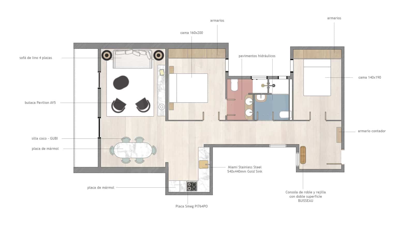 2 quarto Apartamento para venda em Barcelona cidade - 600 000 € (Ref: 10044118)