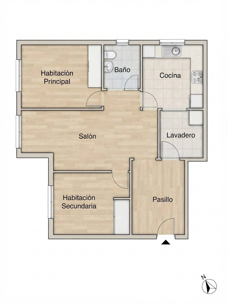 2 sypialnia Apartament na sprzedaż w Miasto Malaga - 229 000 € (Ref: 10048641)