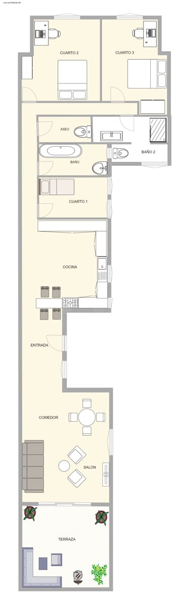 3 bedroom Penthouse for sale in Barcelona city - € 790,000 (Ref: 10054551)