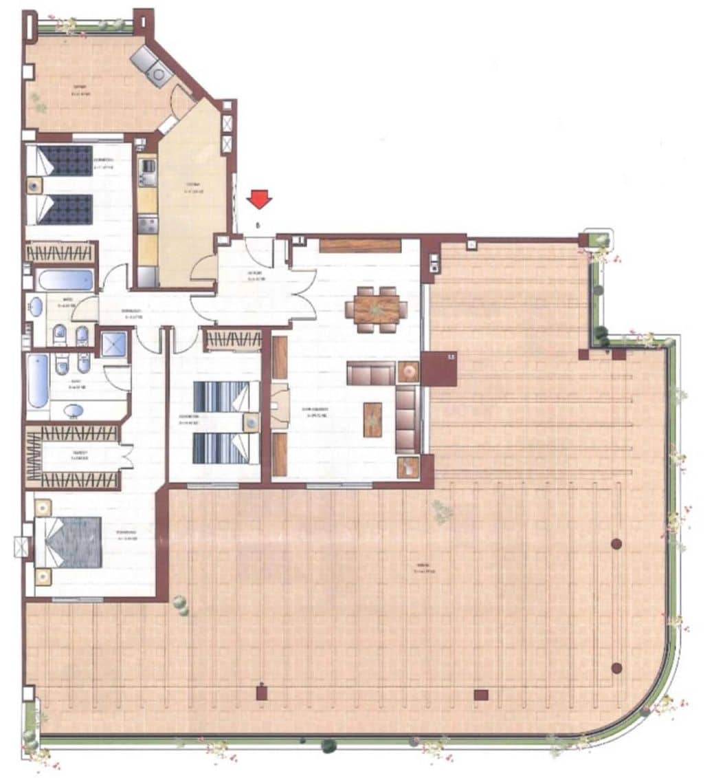 4 sovrum Takvåning till salu i Mijas med pool - 775 000 € (Ref: 10060666)
