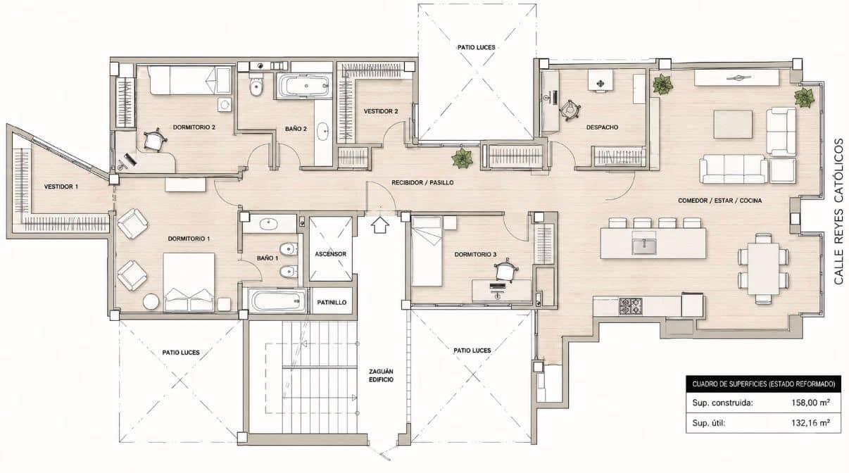 3 bedroom Apartment for sale in Alicante / Alacant city - € 579,000 (Ref: 10077390)