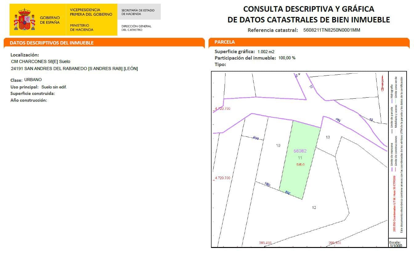 Terreno/Finca Rústica en San Andrés del Rabanedo en venta - 68.000 € (Ref: 10088750)