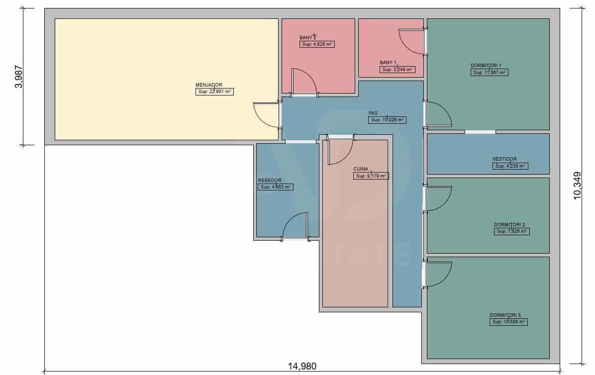 Apartamento de 3 habitaciones en Vilanova i la Geltrú en venta con garaje - 330.000 € (Ref: 10093750)