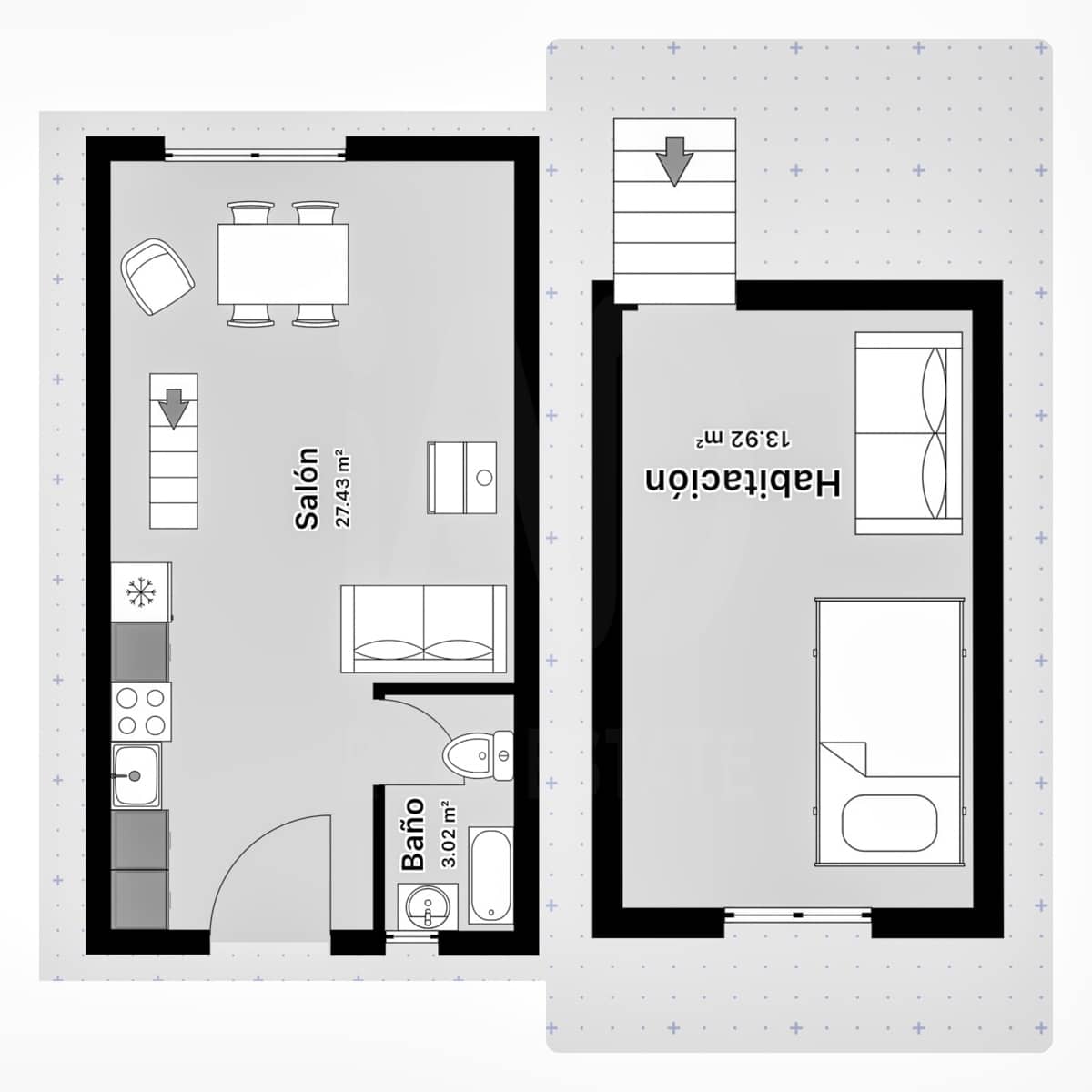 1 quarto Apartamento para venda em Alcala de la Selva - 75 000 € (Ref: 10099587)