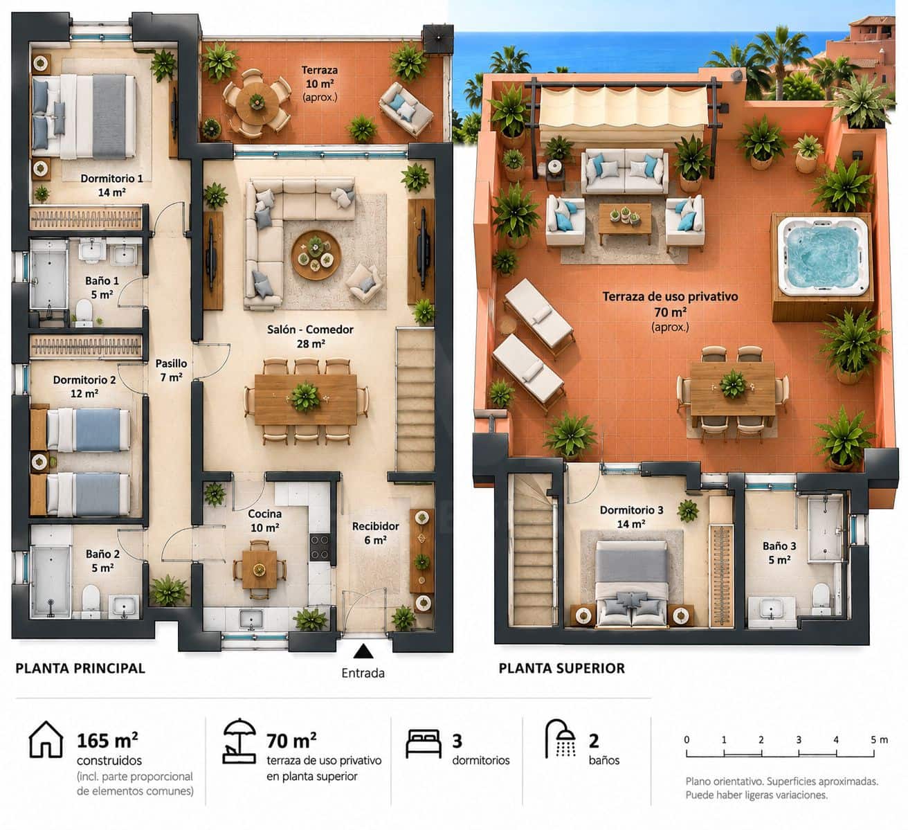 3 bedroom Penthouse for sale in Torrox with pool garage - € 950,000 (Ref: 10108708)