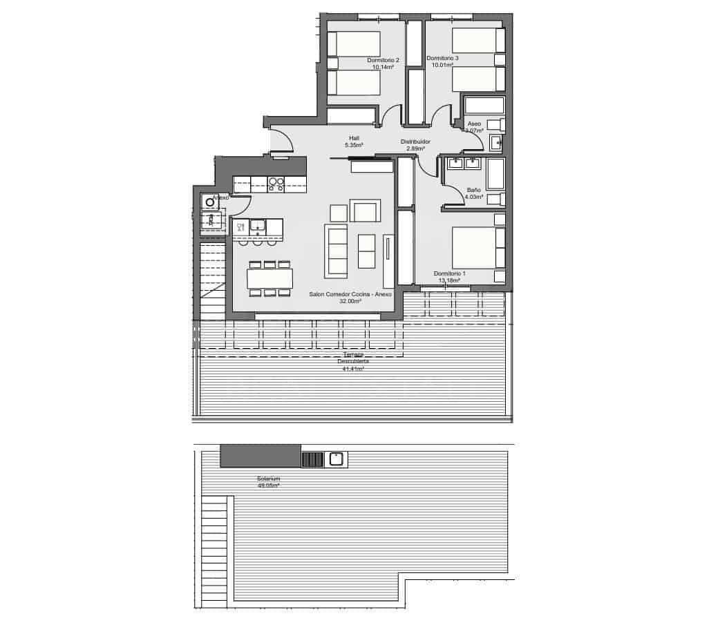 3 sovrum Takvåning till salu i Torremolinos med pool - 1 100 000 € (Ref: 10114591)