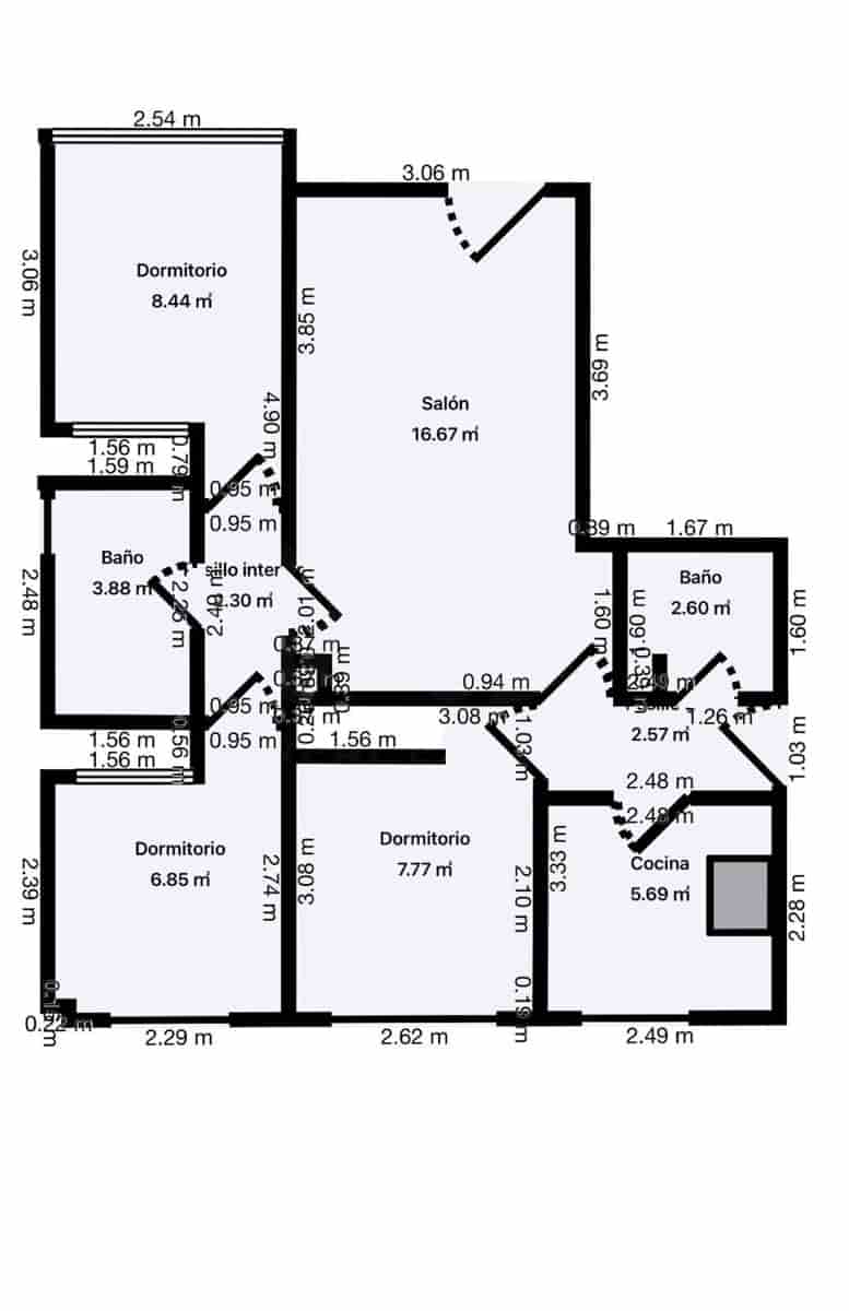 3 Zimmer Apartment zu verkaufen in Daimus mit Pool - 290.000 € (Ref: 10121204)