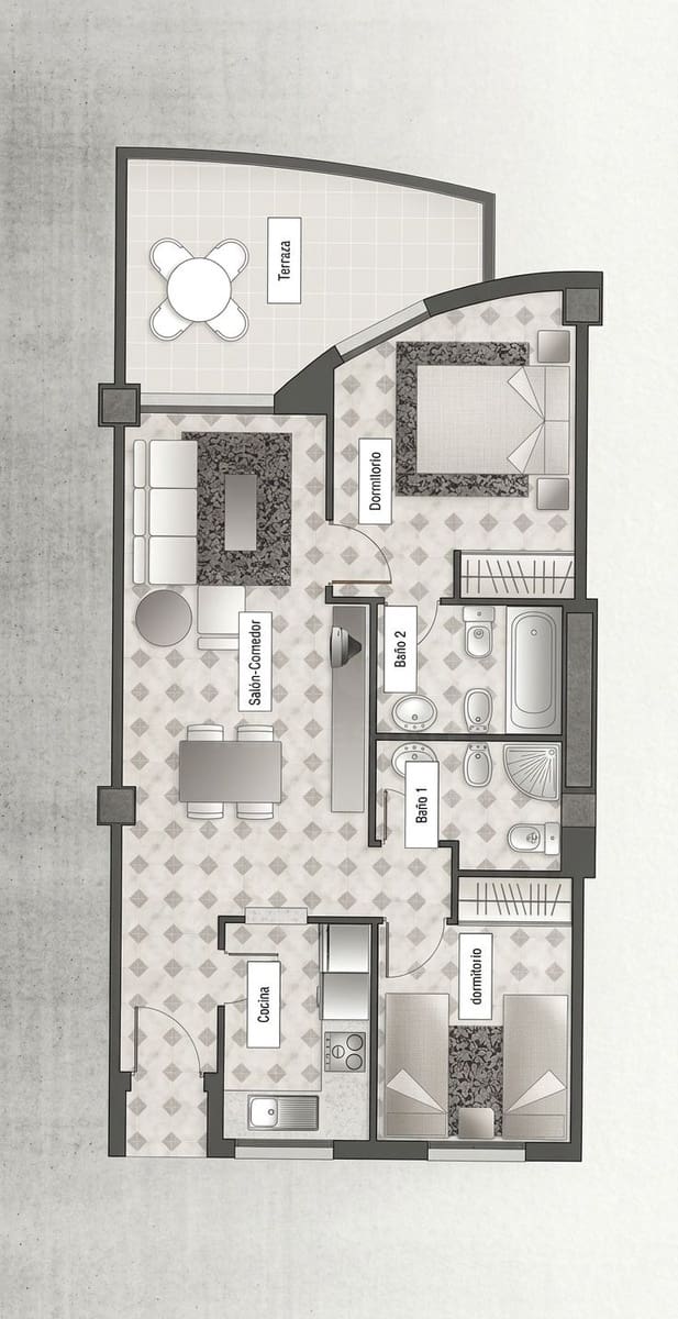 2 quarto Apartamento para venda em Oropesa  com piscina garagem - 209 000 € (Ref: 10121208)