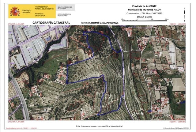 Building Plot for sale in Muro de Alcoy - € 3,500,000 (Ref: 10135129)