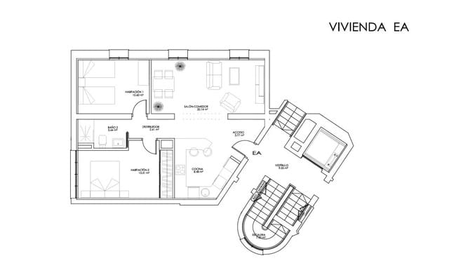 2 Zimmer Apartment zu verkaufen in León Stadt - 225.000 € (Ref: 10142434)