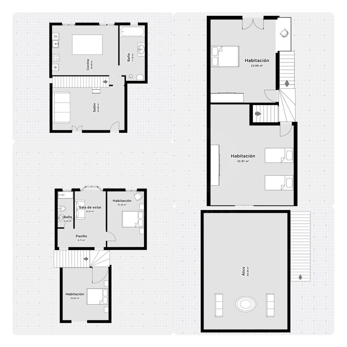 4 makuuhuone Omakotitalo myytävänä paikassa Rubielos de Mora - 259 000 € (Ref: 10145692)