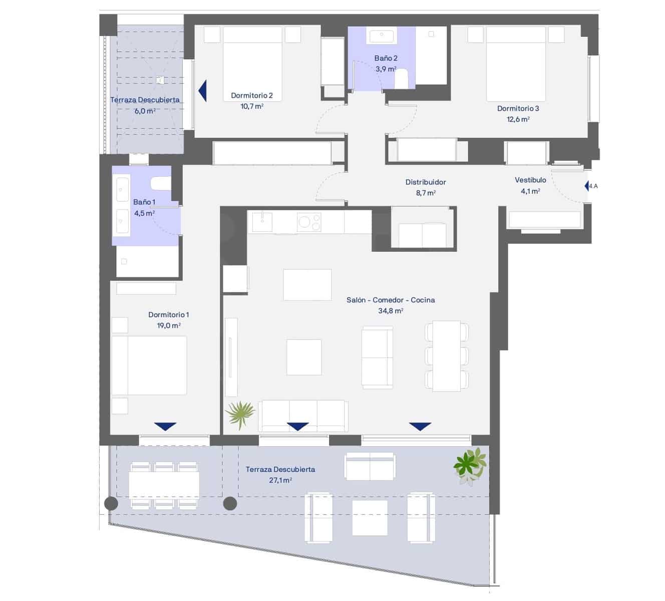 3 sovrum Takvåning till salu i Marbella med pool garage - 458 000 € (Ref: 10148033)