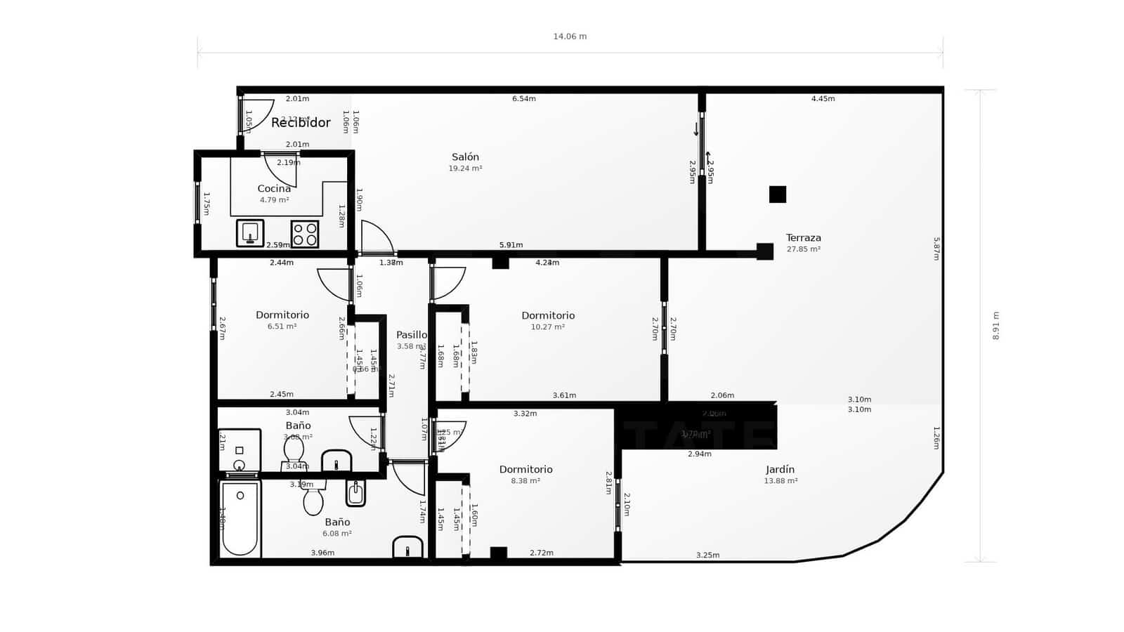 3 slaapkamer Appartement te koop in Chiclana de la Frontera met zwembad garage - € 360.000 (Ref: 10150120)