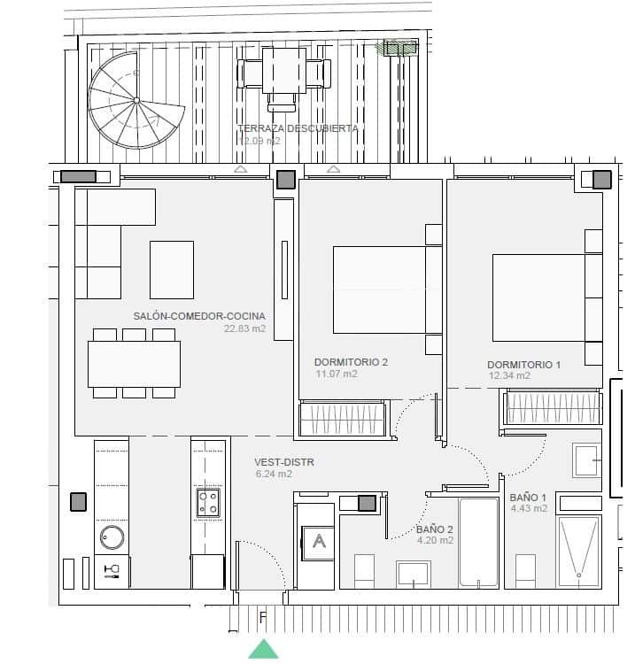 2 Zimmer Apartment zu verkaufen in Chipiona mit Pool Garage - 462.000 € (Ref: 10165697)
