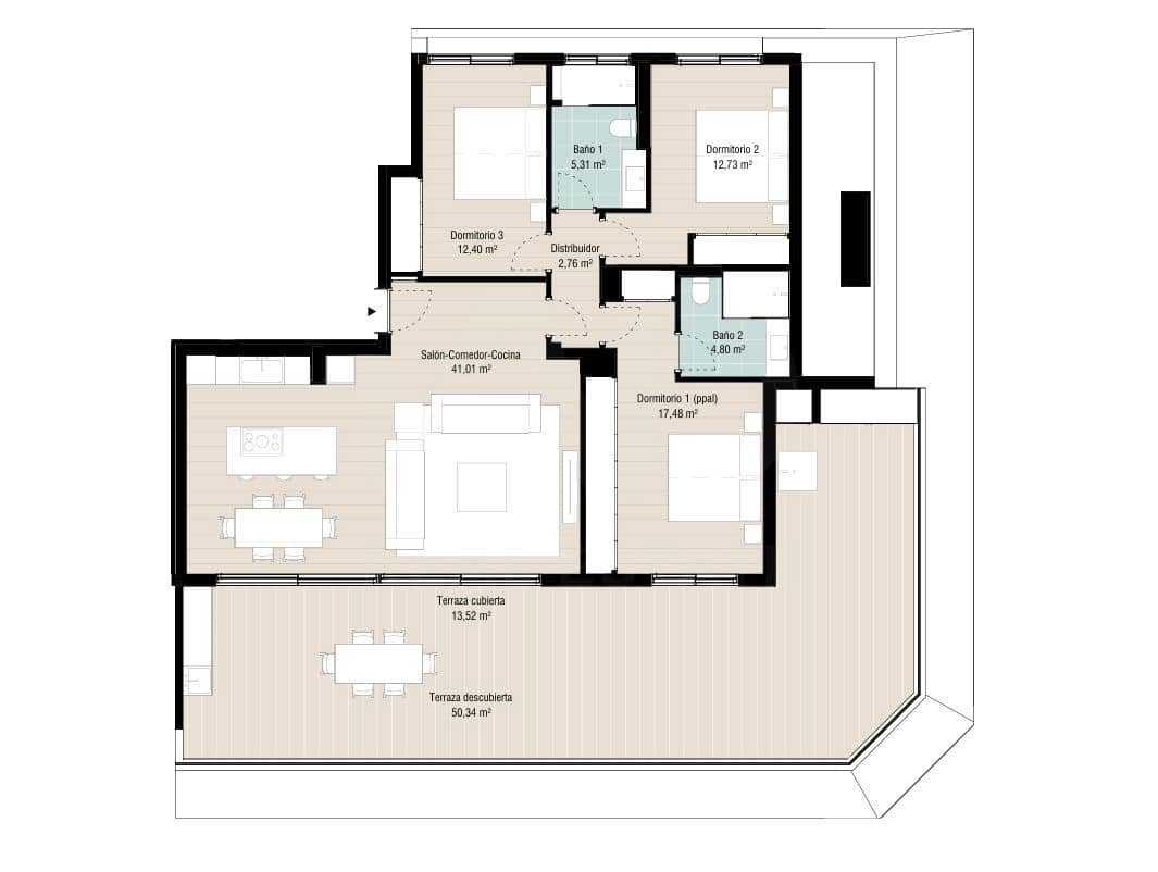 3 soveværelse Lejlighed til salg i Fuengirola med swimmingpool garage - € 645.000 (Ref: 10167562)