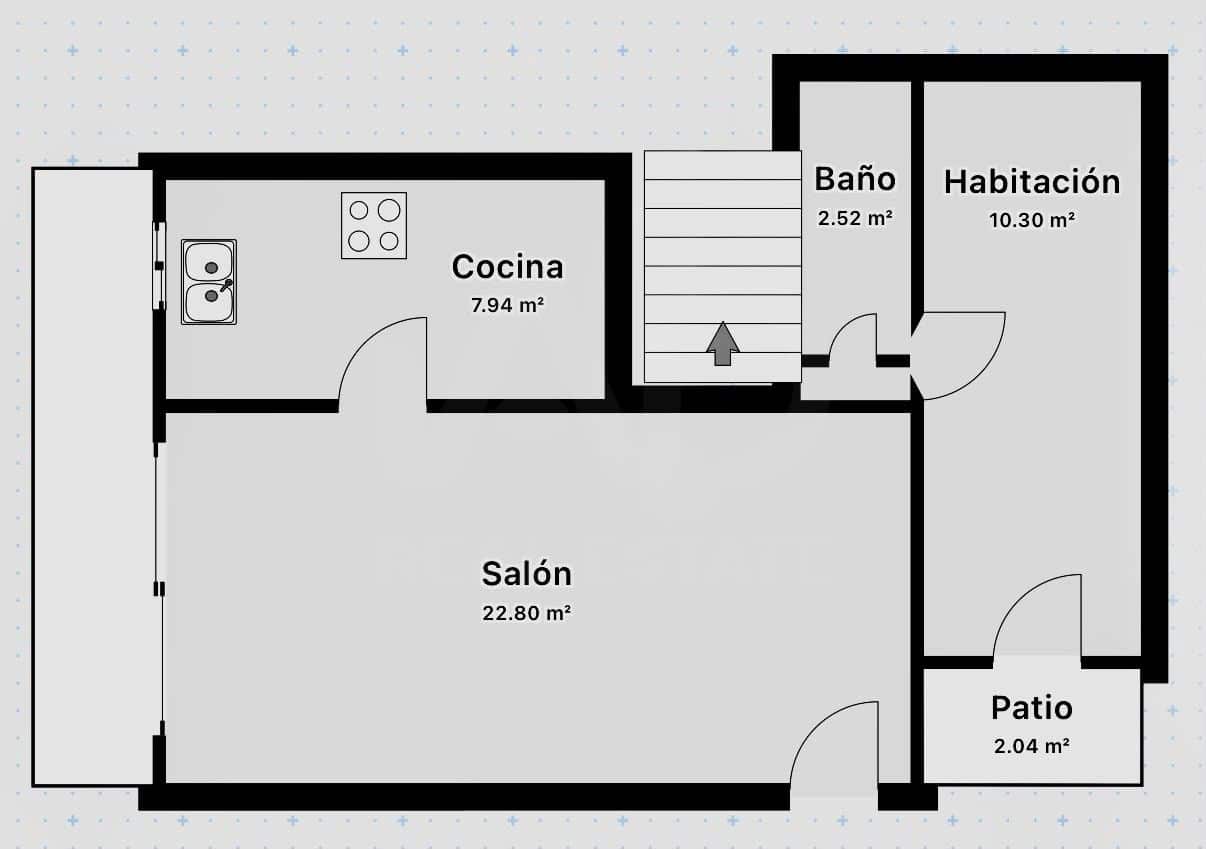 4 chambre Villa/Maison Mitoyenne à vendre à Castello de Rugat avec piscine - 149 000 € (Ref: 10175931)