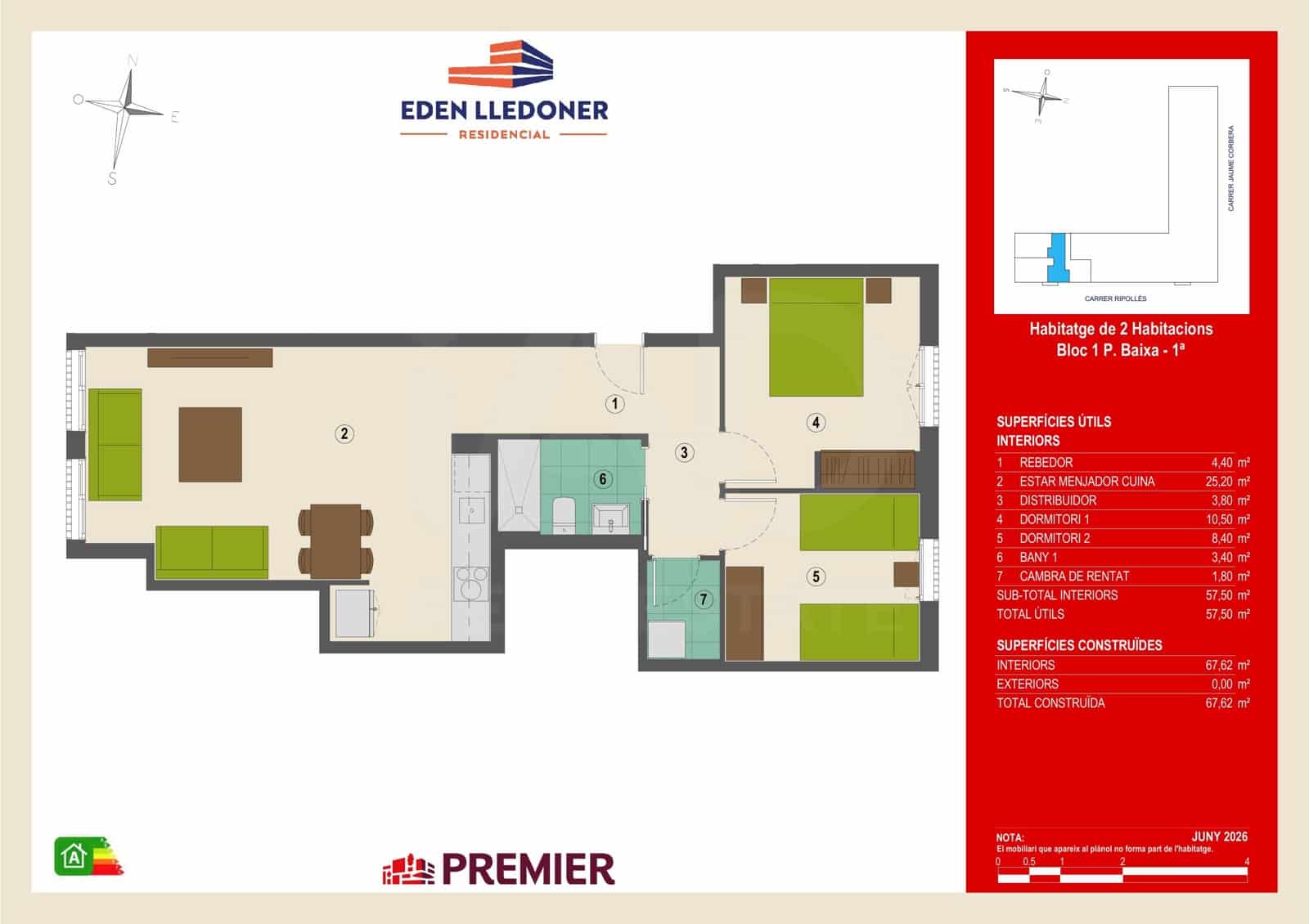 2 Zimmer Apartment zu verkaufen in Granollers - 233.000 € (Ref: 10176226)