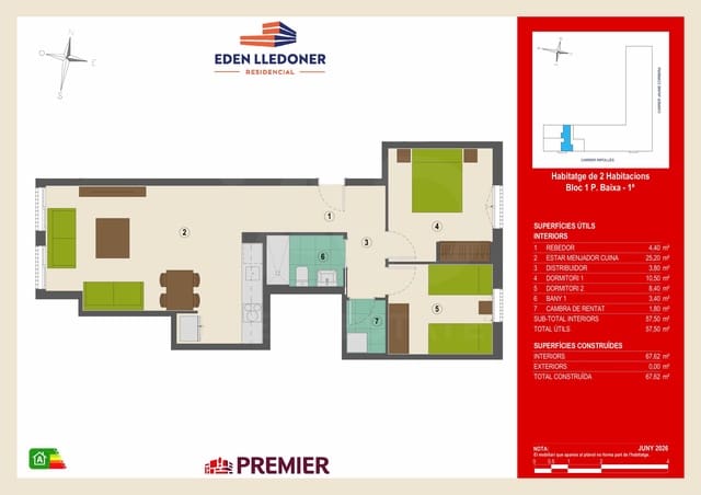 2 Zimmer Apartment zu verkaufen in Granollers - 233.000 € (Ref: 10176226)