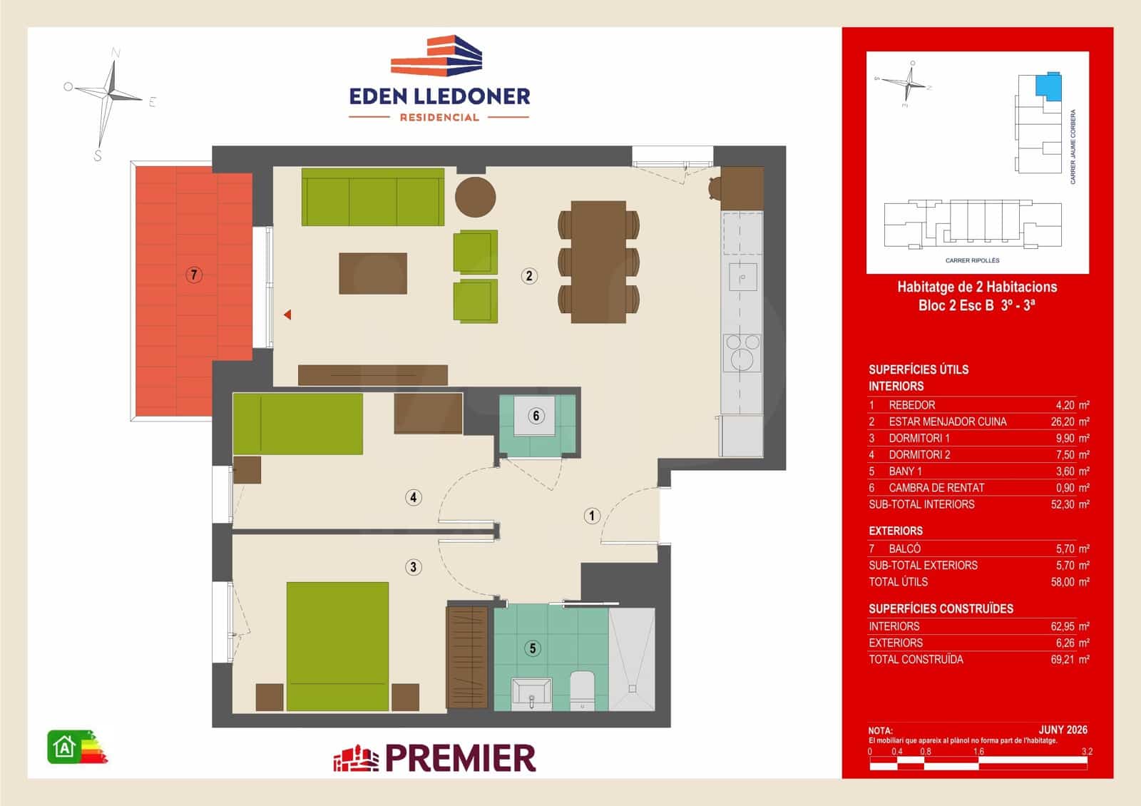 2 Zimmer Apartment zu verkaufen in Granollers - 256.000 € (Ref: 10176234)