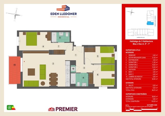 3 bedroom Apartment for sale in Granollers - € 357,000 (Ref: 10176236)