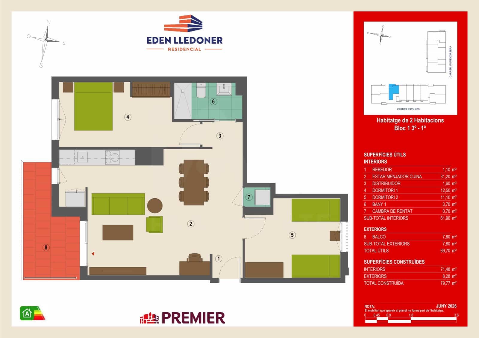 2 soverom Leilighet til salgs i Granollers med garasje - € 267 000 (Ref: 10176242)