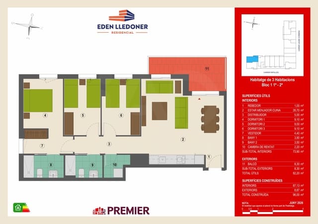 3 bedroom Apartment for sale in Granollers - € 341,000 (Ref: 10177107)