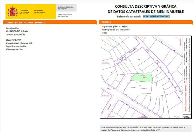 Bouwgrond te koop in León stad - € 115.000 (Ref: 10182378)