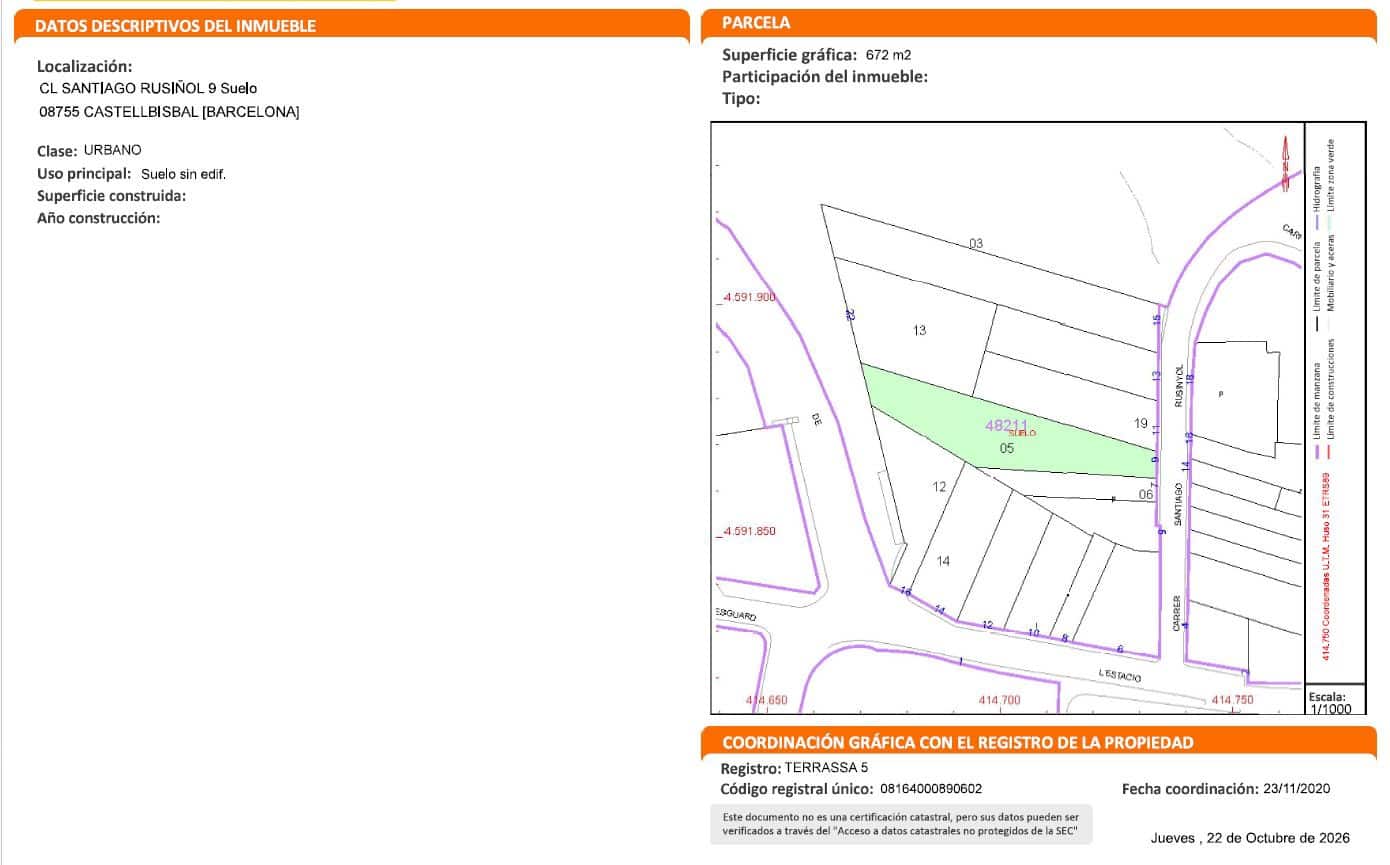 Terreno Non Edificato in vendita in Castellbisbal - 571.000 € (Rif: 10182396)