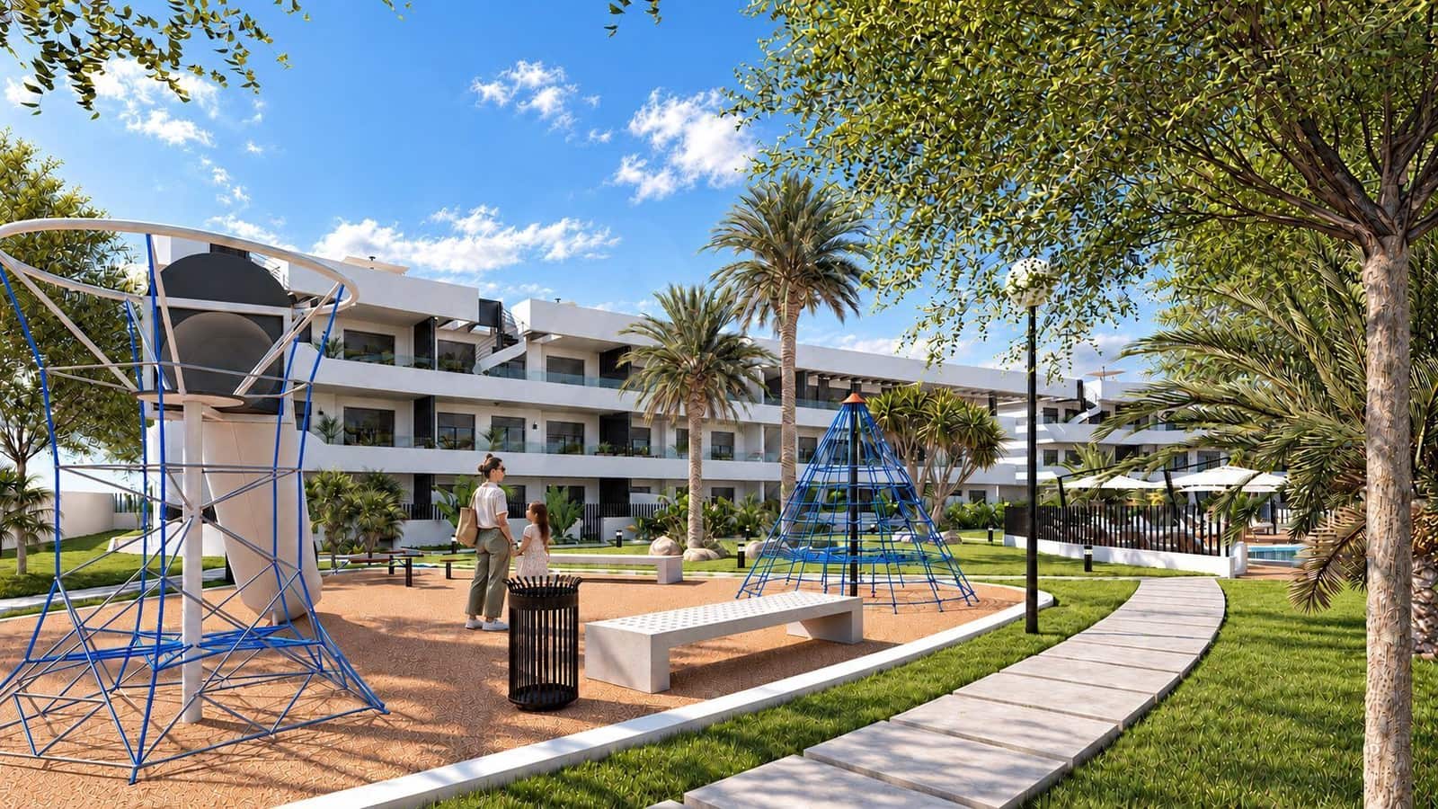 2 chambre Penthouse à vendre à Los Alcazares avec piscine garage - 389 900 € (Ref: 10183909)